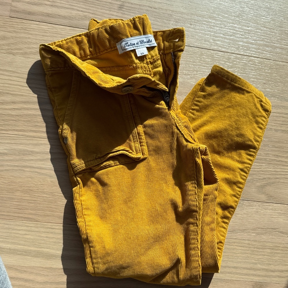 Tartine et Chocolat Golden Kids Corduroy Jeans - Size 6A